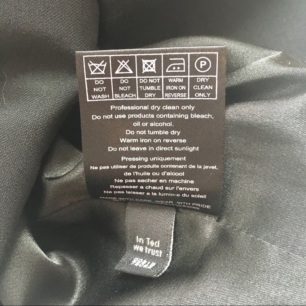 Black Pencil Skirt w Buttons by Ted Baker London - Picture 8 of 8